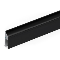 Cassette/holder profile for drop seal 1000 mm, black