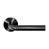 GPF100VRP5 PVD Black door handle on rose