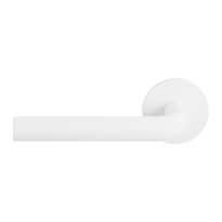L-model white door handle 19mm on rose GPF802VWL rose 53x6,5mm pointing left