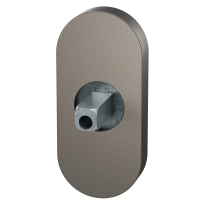 GPF1104.A3.0400 Rose 70x32x10mm Mocca blend with welded knob fastener 