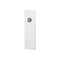 GPF1115.62.411 short backplate rectangular lock 72 white with welded knob fastener