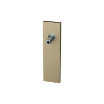GPF1115.A4.442 short backplate rectangular lock 72PZ Champagne blend with welded knob fastener