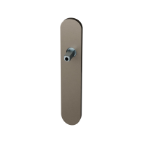 GPF1120.A3.411 long backplate rounded lock 72 Mocca blend with welded knob fastener