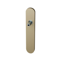 GPF1120.A4.401 long backplate rounded lock 56 Champagne blend with welded knob fastener