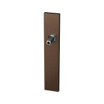 GPF1125.A2.432 long backplate rectangular lock 55PZ Bronze blend with welded knob fastener