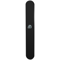 GPF1170.61.401 long backplate XL rounded lock 56 black with welded knob fastener