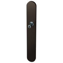 GPF1170.A1.411 long backplate XL rounded lock 72 Dark blend with welded knob fastener