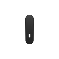 GPF1210.61L/R short backplate rounded lock 56 without leverhole left-/ right handed black