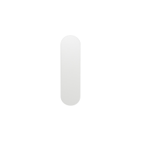 GPF1210.62L/R short backplate rounded blind without leverhole left-/ right handed white