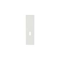 GPF1215.62L/R short backplate rectangular lock 56 without leverhole left-/ right handed white