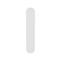 GPF1220.62L/R long backplate rounded without leverhole left-/ right handed white