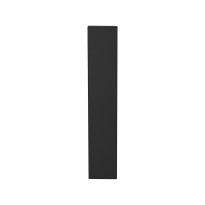 GPF1225.61L/R long backplate rectangular without leverhole left-/ right handed black