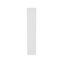 GPF1225.62L/R long backplate rectangular without leverhole left-/ right handed white