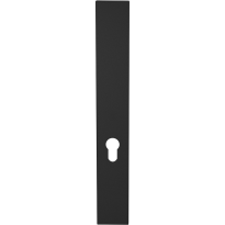 GPF1275.61L/R long backplate XL rectangular 55PZ without leverhole left-/ right handed black