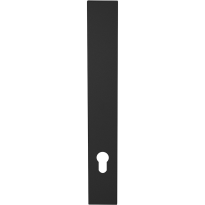 GPF1275.61L/R long backplate XL rectangular 92PZ without leverhole left-/ right handed black