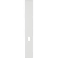 GPF1275.62L/R long backplate XL rectangular lock 56 without leverhole left-/ right handed white