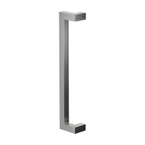 GPF13 pull handle 22x22mm cranked satin stainless steel