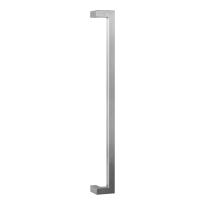 GPF13 pull handle 22x22x600mm cranked satin stainless steel