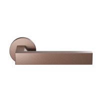GPF1304.A2.00 Bronze blend Tapu door handle on rose 50x8mm