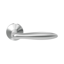 GPF1314.09.00 stainless steel Rangi door handle on rose 50x8mm