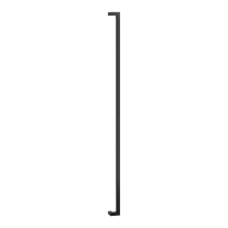 GPF14 pull handle 30x30mm cranked black