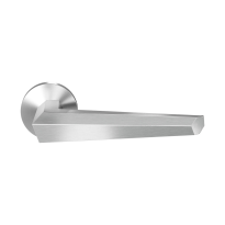GPF3112.09.00 stainless steel Rua door handle on rose 50x8mm