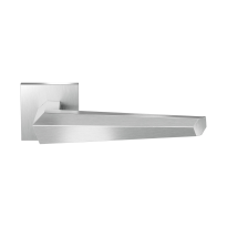 GPF3112.09.02 stainless steel Rua door handle on rose 50x8mm