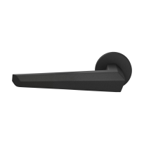GPF3112.61.00L Rua door handle on rose pointing left 50x8mm