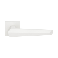 GPF3112.62.02 white Rua door handle on rose 50x8mm