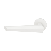 GPF3112.62.00L Rua door handle on rose pointing left 50x8mm