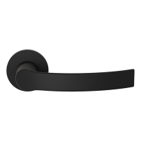 GPF3155.61-00 Kokoru black door handle on rose 50x8mm