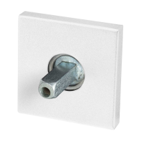 GPF8100.42.400 Rose 50x50x8mm white with welded knob fastener
