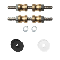 GPF996961DB19 glass door fastenings for double-sided mounting black rose 19x2mm