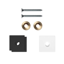 GPF997061EB24 fastenings black for one-sided mounting 24x24x2mm