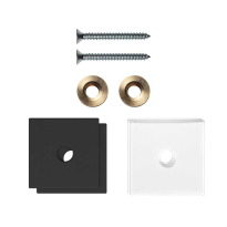 GPF997061EB32 fastenings black for one-sided mounting 32x32x2mm
