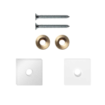 GPF997062EB24 fastenings white for one-sided mounting 24x24x2mm