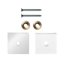 GPF997062EB32 fastenings white for one-sided mounting 32x32x2mm