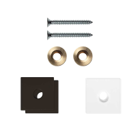 GPF9970A1EB24 fastenings Dark blend for one-sided mounting 24x24x2mm