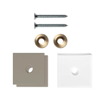 GPF9970A3EB32 fastenings Mocca blend for one-sided mounting 32x32x2mm