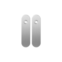 Short backplate GPF1100.10 blind satin stainless steel