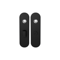 Short backplate GPF8100.10 bathroom 57/5 big knob black
