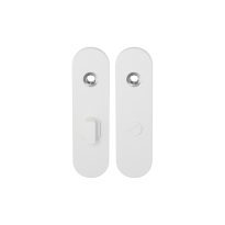 Short backplate GPF8100.50 bathroom 63/8 big knob white