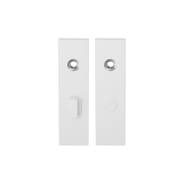 Short backplate GPF8100.55 bathroom 63/8 big knob white