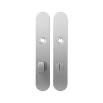 Long backplate GPF1100.20 bathroom 72/8 big knob satin stainless steel