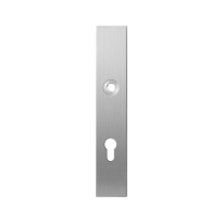 Long backplate GPF1100.25R 72PZ right handed satin stainless steel