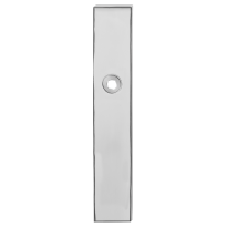 Long backplate GPF1100.65R blind right handed polished stainless steel