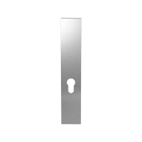 Long backplate GPF1200.25L/R 55PZ without latch satin stainless steel