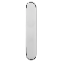 Long backplate GPF1200.60 85PZ without latch polished stainless steel