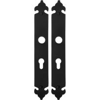 Long backplate GPF6100.25 55PZ wrought iron black
