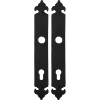 Long backplate GPF6100.25 85PZ wrought iron black